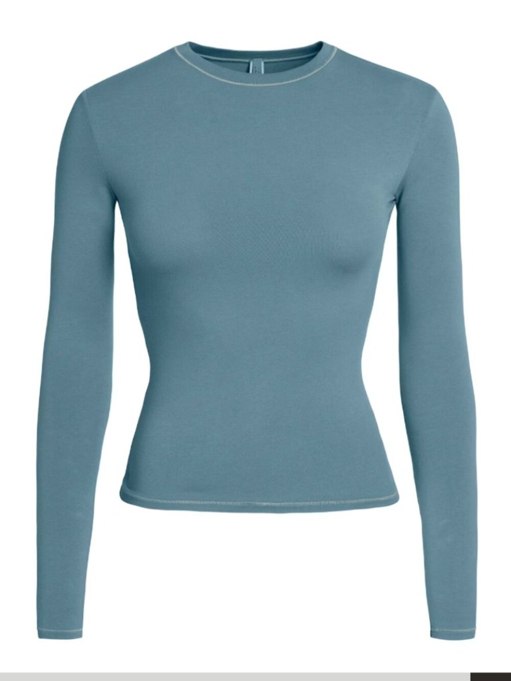 SKIMS COTTON JERSEY LONG SLEEVE T-SHIRT